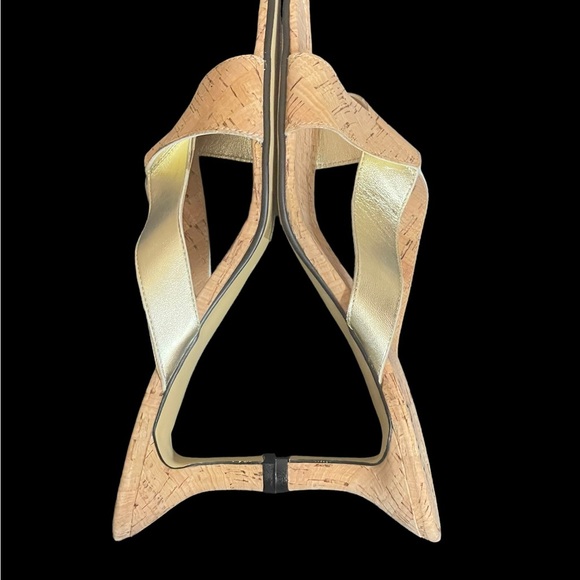 New! Chico's Cork Open Toe Heel Sandals size 10M - Picture 5 of 13